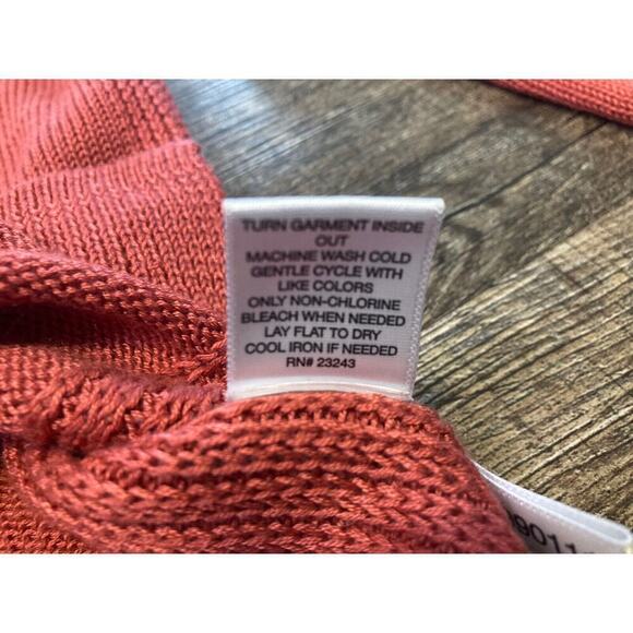 SOHO NY & Co Women’s Lightweight Lace Up 3/4 Sleeve Knit Sweater Size Small - Picture 4 of 7